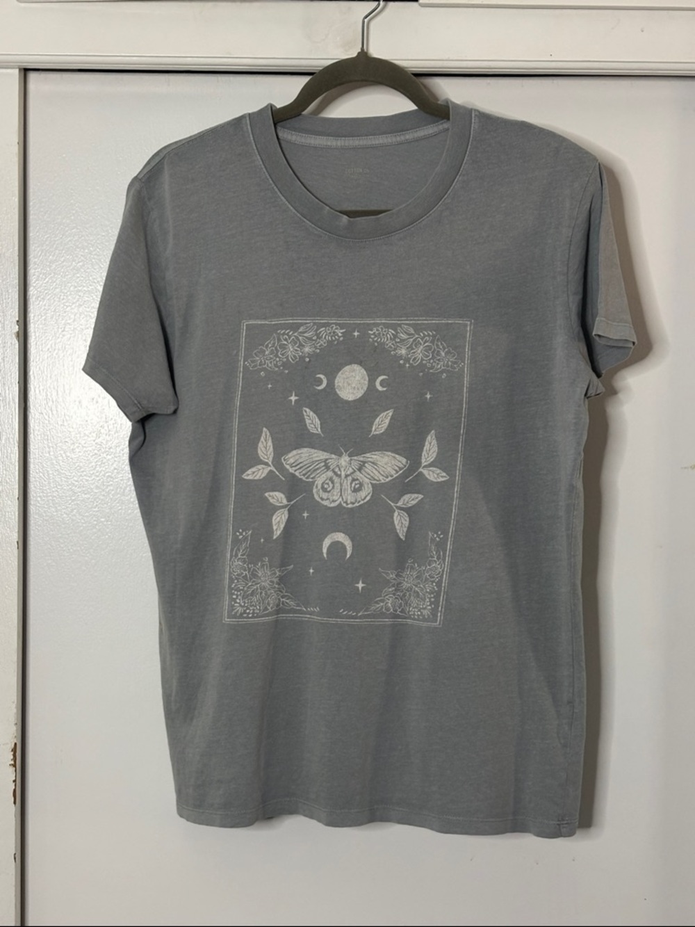 Cotton On Classic Crew Tee in Light Gray